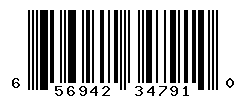 UPC barcode number 656942347910