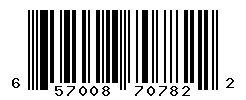 UPC barcode number 657008707822