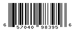 UPC barcode number 657040983956