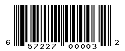 UPC barcode number 657227000032