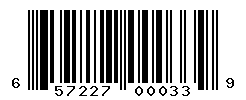 UPC barcode number 657227000339