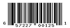 UPC barcode number 657227001251