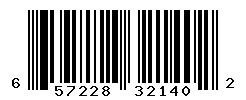 UPC barcode number 657228321402