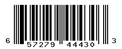 UPC barcode number 657279444303