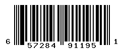 UPC barcode number 657284911951