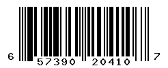 UPC barcode number 657390204107