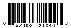 UPC barcode number 657390210443