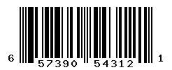 657390543121 barcode