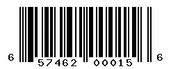 UPC barcode 657462000156
