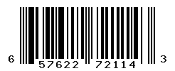 UPC barcode number 657622721143