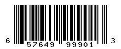 UPC barcode number 657649999013
