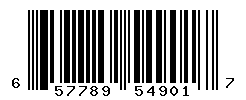 UPC barcode number 657789549017