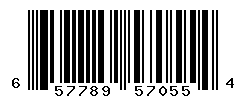 UPC barcode number 657789570554