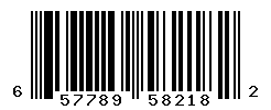 UPC barcode number 657789582182