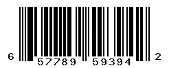 UPC 657789593942 barcode image