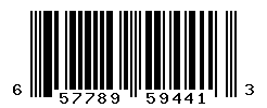 UPC barcode number 657789594413