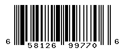 UPC barcode number 658126997706