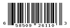 UPC barcode number 658509261103