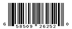 UPC barcode number 658509262520