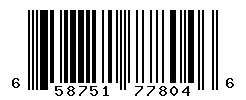 UPC 658751778046 barcode image