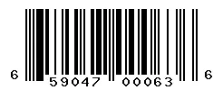 UPC barcode 659047000636