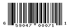 UPC barcode 659047000711