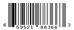 UPC barcode number 659521883663