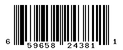 UPC barcode number 659658243811