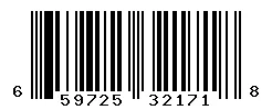 UPC barcode 659725321718