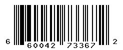 UPC barcode number 660042733672