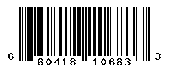 UPC barcode number 660418106833