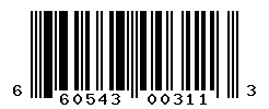 UPC barcode number 660543003113