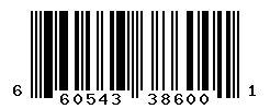 UPC barcode number 660543386001