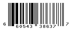 UPC barcode number 660543386377
