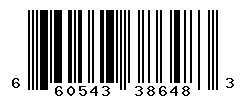 UPC barcode number 660543386483
