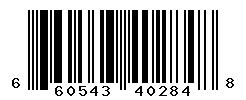 UPC barcode number 660543402848