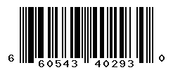 UPC barcode number 660543402930