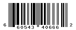 UPC barcode number 660543406662