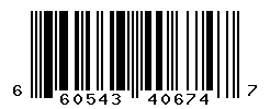 UPC barcode number 660543406747