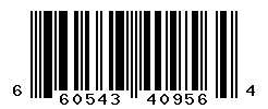 UPC barcode number 660543409564