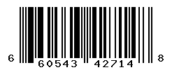 UPC barcode number 660543427148
