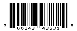 UPC barcode number 660543432319