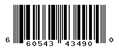 UPC barcode number 660543434900
