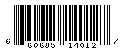 UPC barcode 660685140127