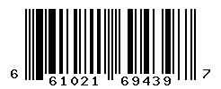 UPC barcode number 661021694397