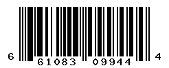 UPC barcode number 661083099444