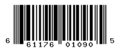 UPC barcode number 661176010905