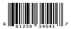UPC barcode number 661230345417