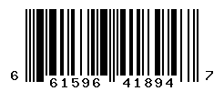 UPC barcode number 661596418947