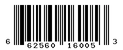 662560160053 barcode